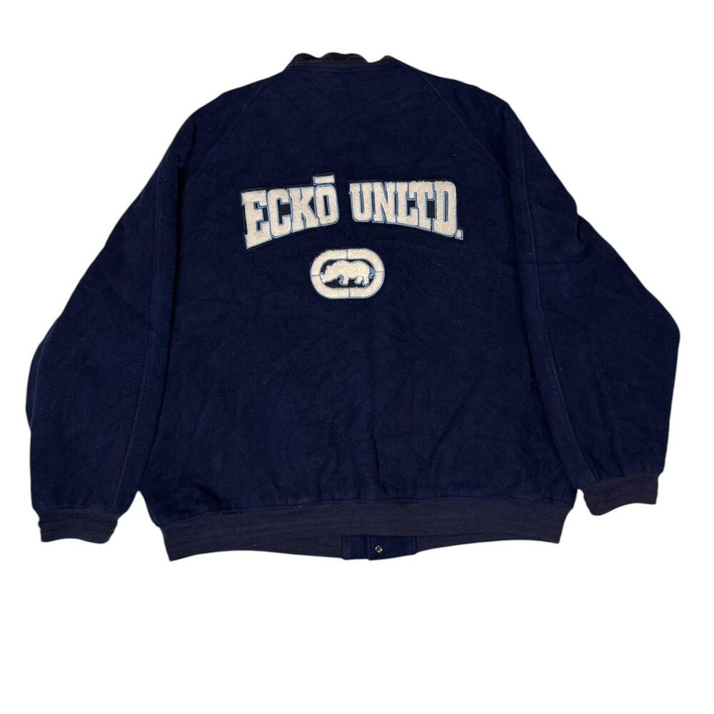 Ecko‎ unltd navy varsity jacket